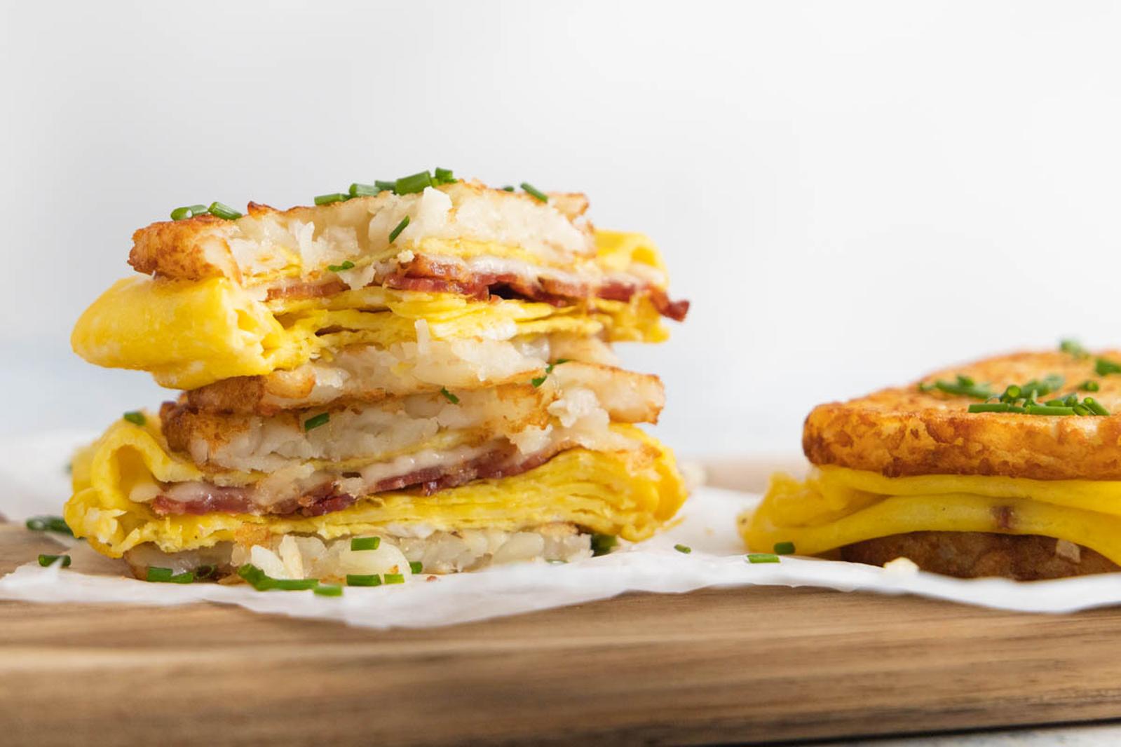 Egg And Hash Brown Sammies